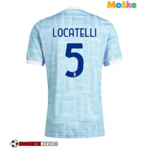 Moške Nogometnih dresov Juventus Manuel Locatelli #5 Gostujoči 2025-26 Kratki rokavi